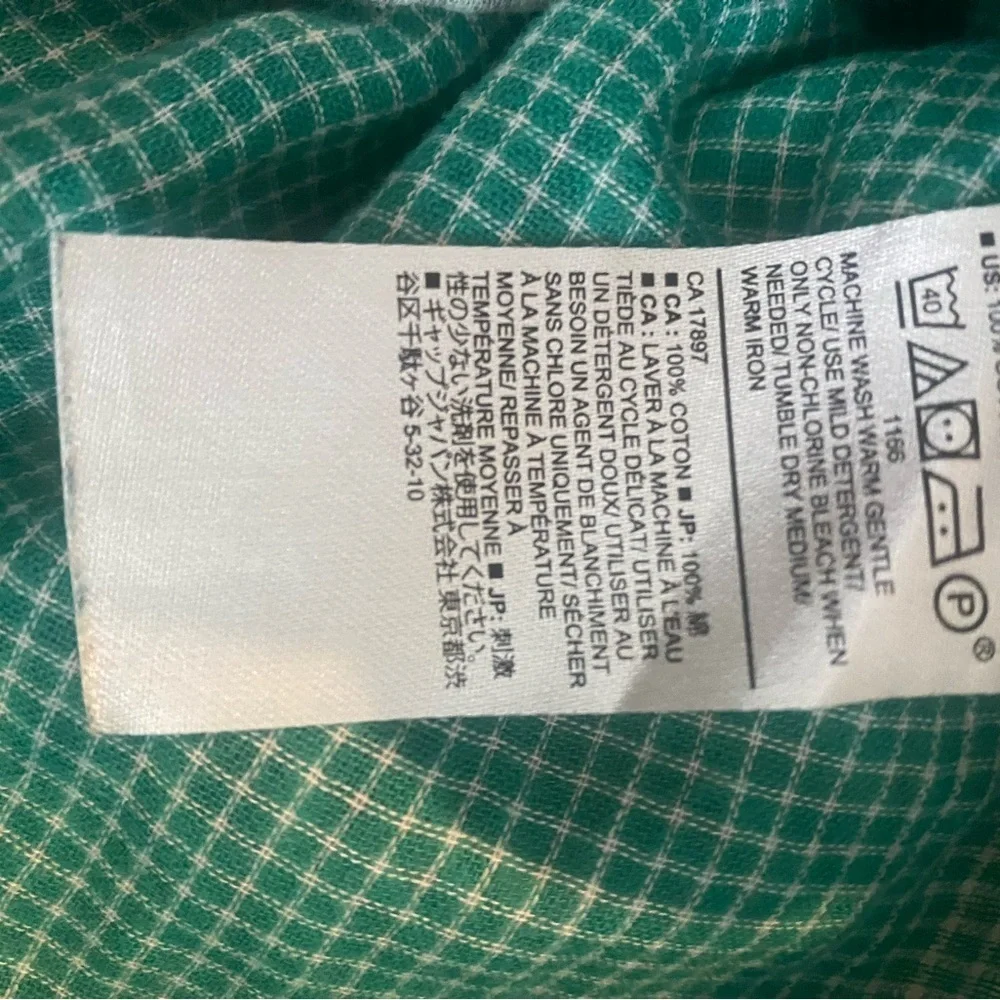 Banana Republic Men's Palm Print Shirt - Light Gray